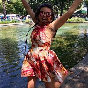 Cameo Tropical Floral Dress